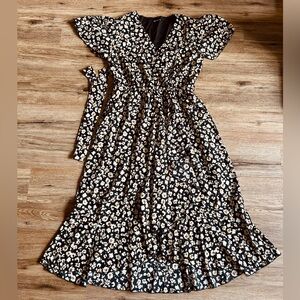 Black Floral Dress by PrettyGarden NWOT